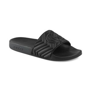 Gucci Women’s Matelasse Ruber Slides Size 7